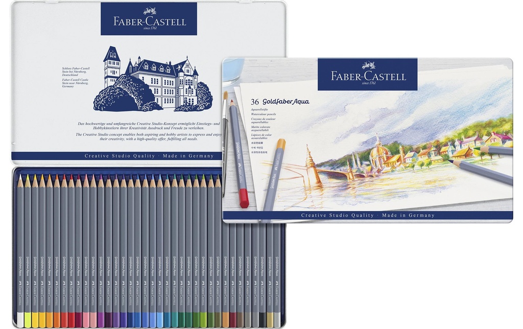 [299114636] FABER-CASTELL Goldfaber crayon aquarell 36p (36 pces)
