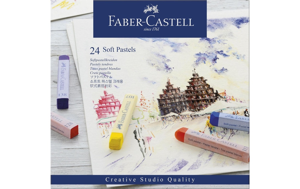FABER-CASTELL Craie pastel-soft (24 pces)