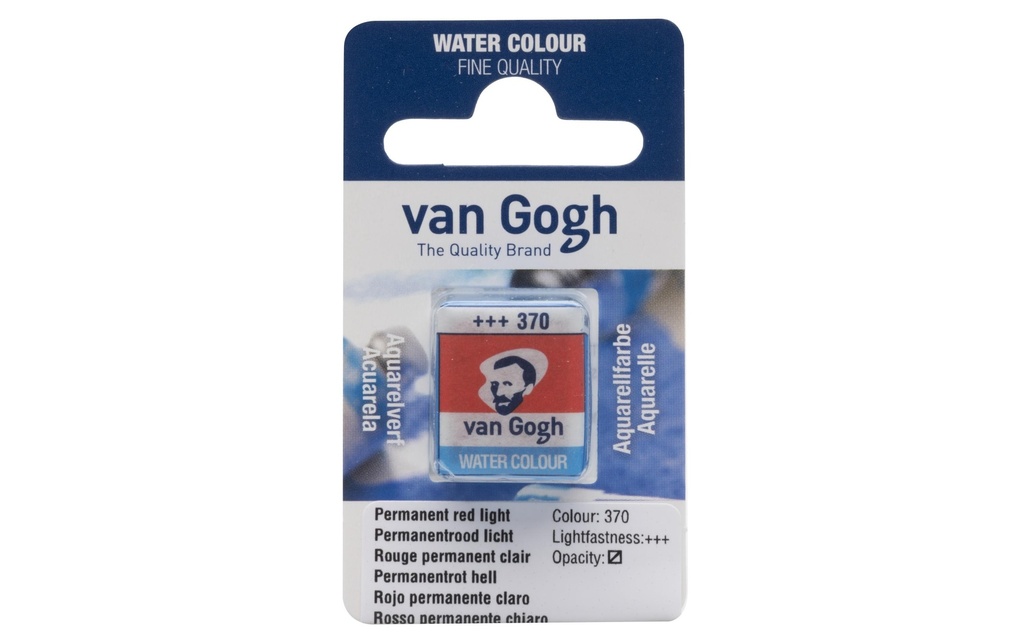 VAN GOGH Aquarelle godet rouge clair