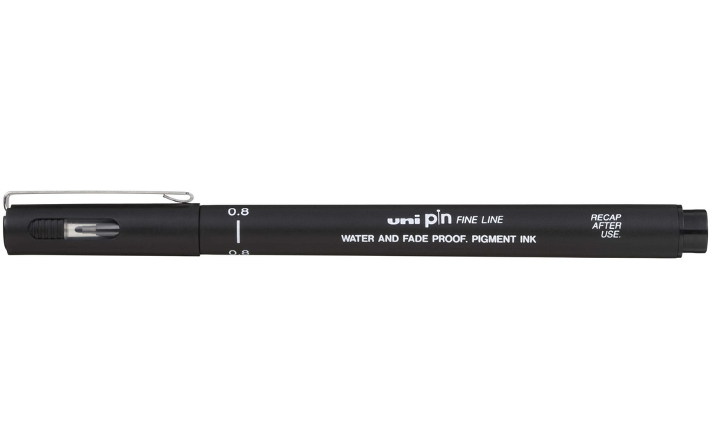[258080200] UNI-BALL Fineliner PIN 0.8 noir