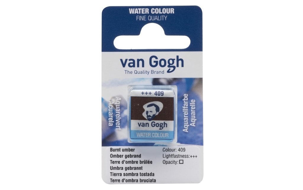 VAN GOGH Aquarell godet terre ombre brû