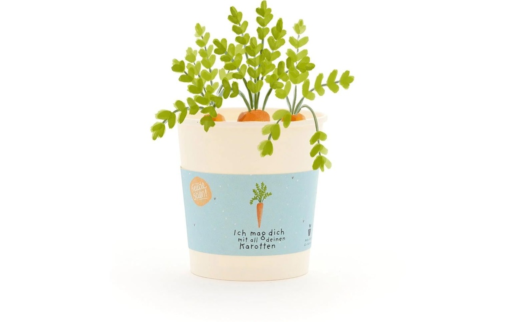 Die Stadtgärtner Salutation florale «Je t'aime bien avec toutes tes carottes»