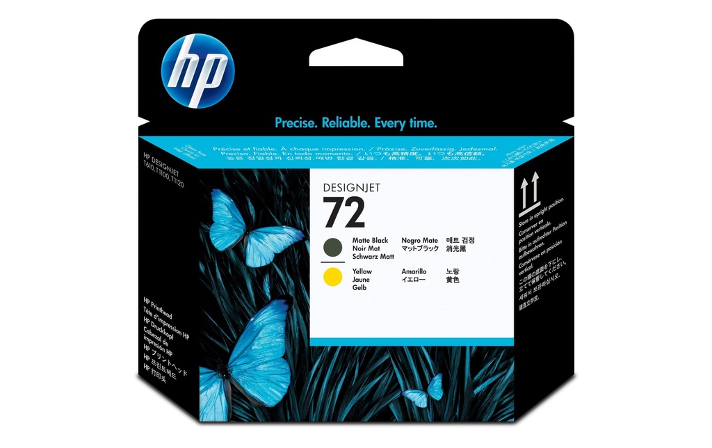 HP HP tête d'impres. 72 black/yel
