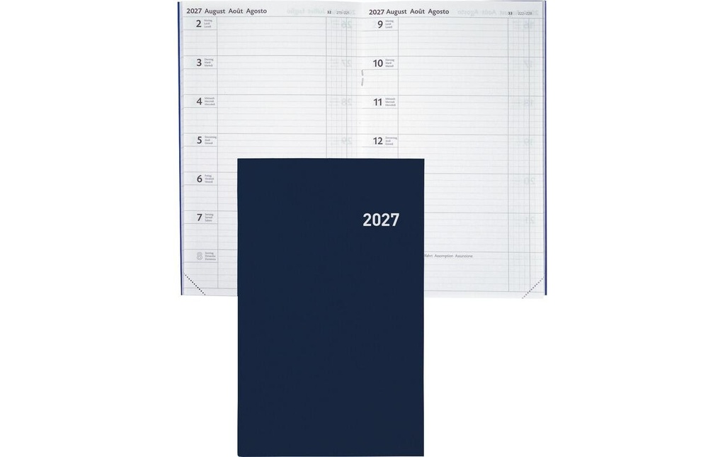 BIELLA Agenda Compact 1S/2P bleu