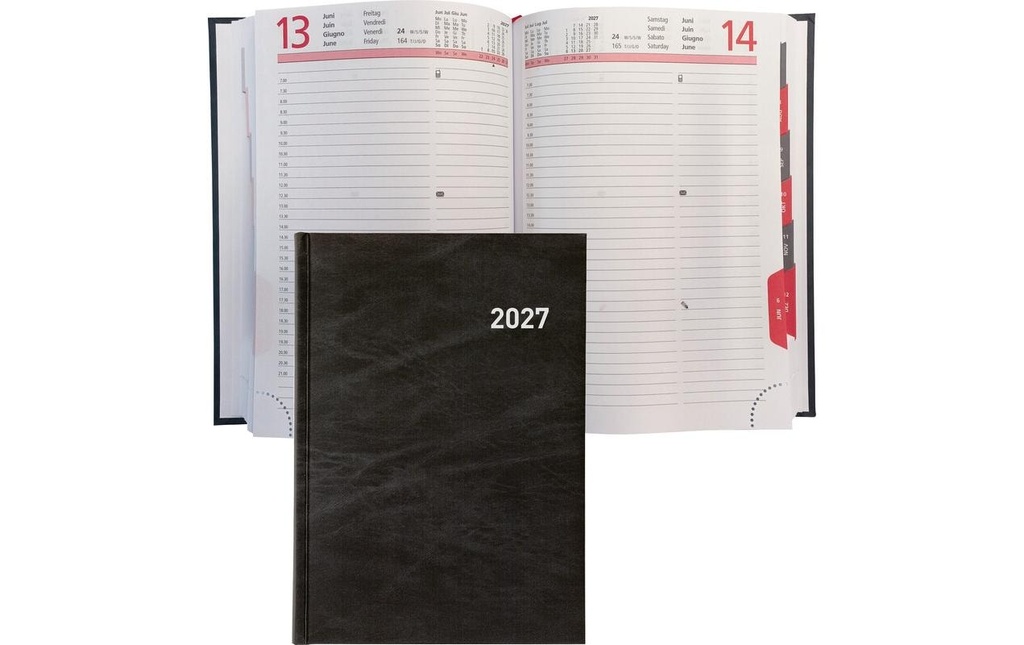 BIELLA Agenda Registra 1J/1P noir
