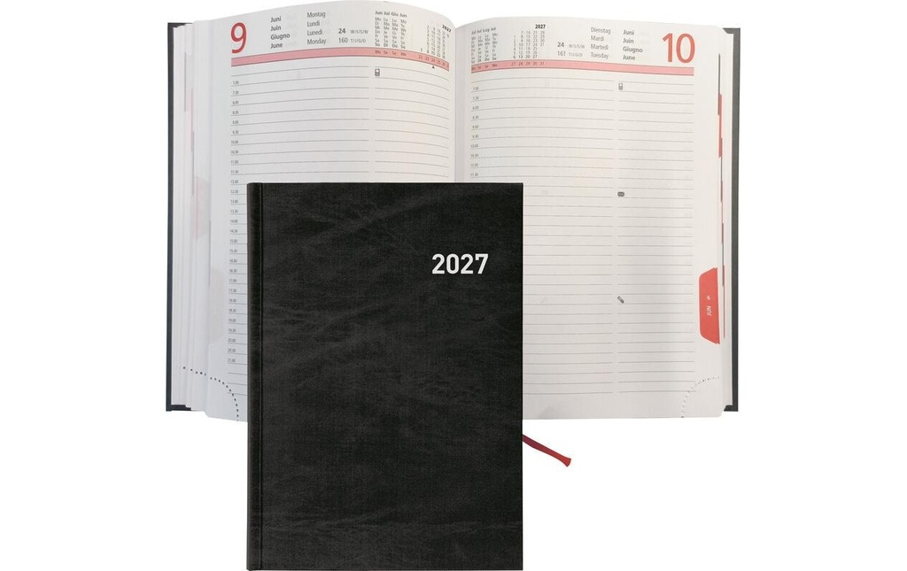 [850060027] BIELLA Agenda Registra 1J/1P noir