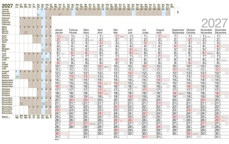 BIELLA Calendr.mural 98x68 1AN/1P d/f