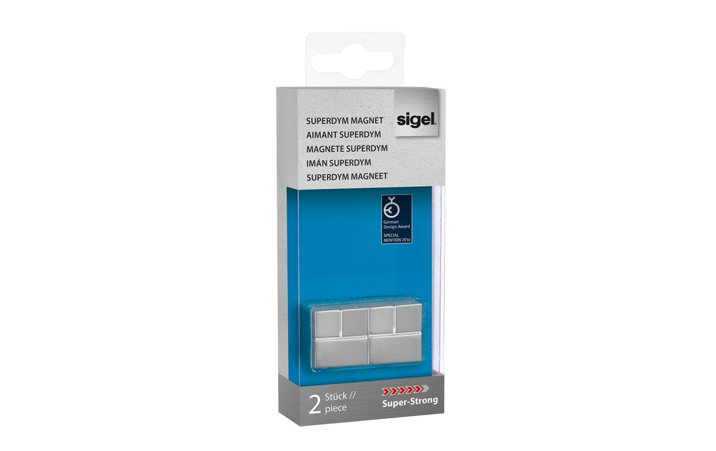 [437002706] SIGEL Aimant C20 Sup.Strong Cube Des (2 pces)
