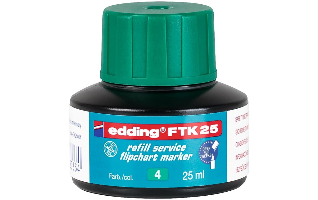 EDDING Encre de recharge FTK-25 vert (25 pces)