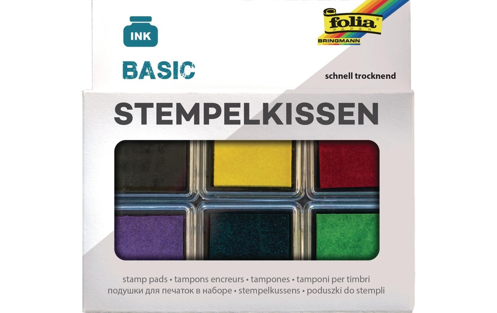 [602030180] FOLIA Coussin encreur Basic 6pces (6 pces)