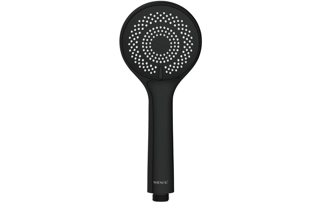 Wenko Pomme de douche 9.5 cm Noir mat