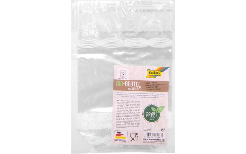 FOLIA Sach.en cello.av.den.145x235mm (10 pces)