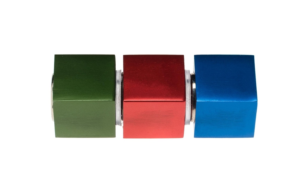 SIGEL Aimant C5 Strong Cube bl/ro/ve (3 pces)