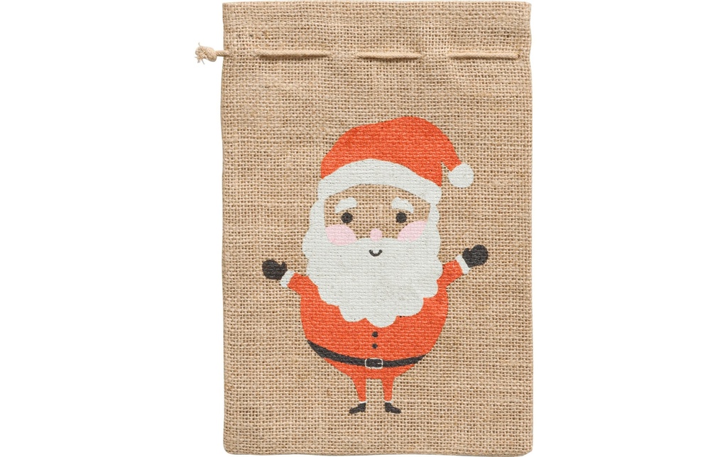 [602000650] FOLIA N'Sac jute père Noël petit