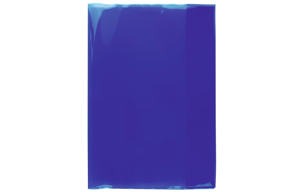 [450019600] HERMA Protège-cahier transp.+A4 bleu