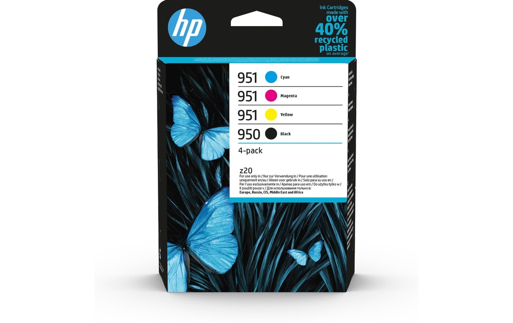 HP Combo Pack No. 950 + 951 (Encre 6ZC65AE) C/M/Y/BK