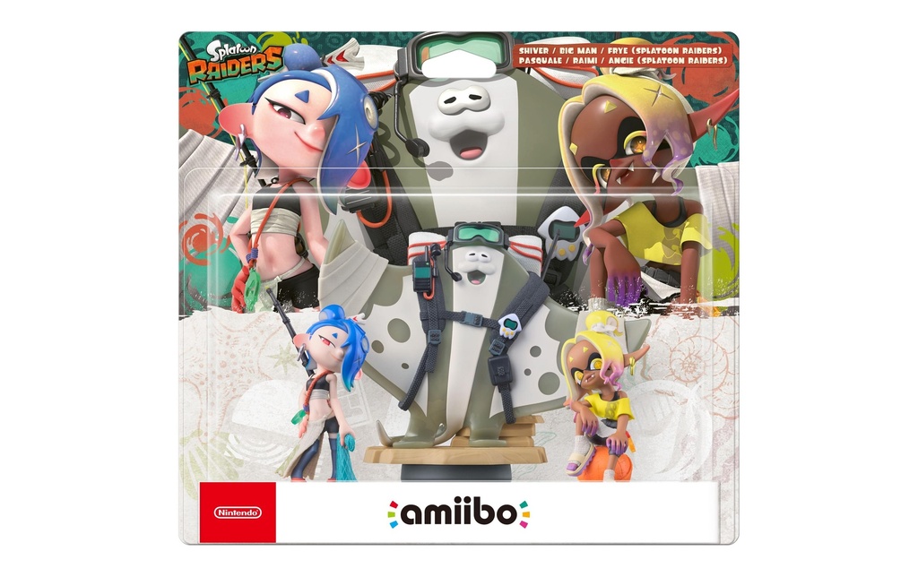 Nintendo amiibo Splatoon Raiders 3 en 1 Shiver, Big Man, Frye