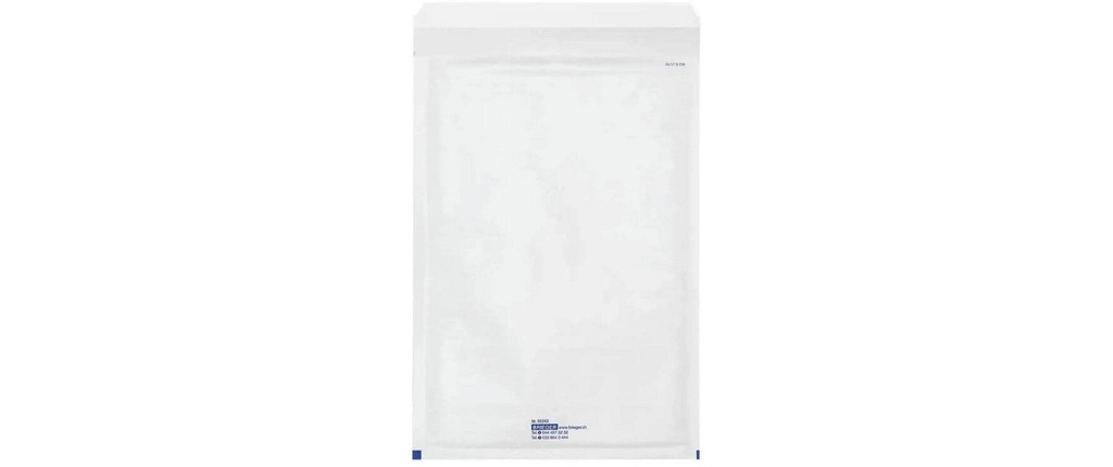 Brieger Pochette rembourrée à bulles d’air 170 x 260 mm, blanc, 1 pièce