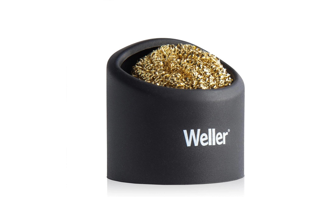 Weller Nettoyant pour pannes de fer à souder Éponge en laiton avec support en silicone
