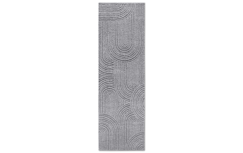Elle Decoration Tapis Chappe 80 cm x 240 cm,  Light Grey