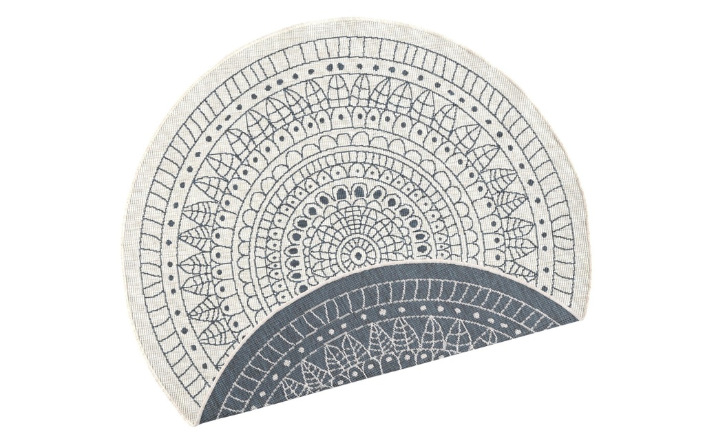 Hanse Home Tapis Porto Ø 140 cm, Gris/Crème