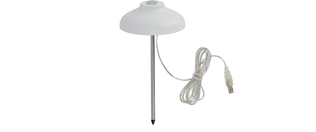 Esschert Design Lampe pour plantes LED Blanc Réglable en hauteur USB