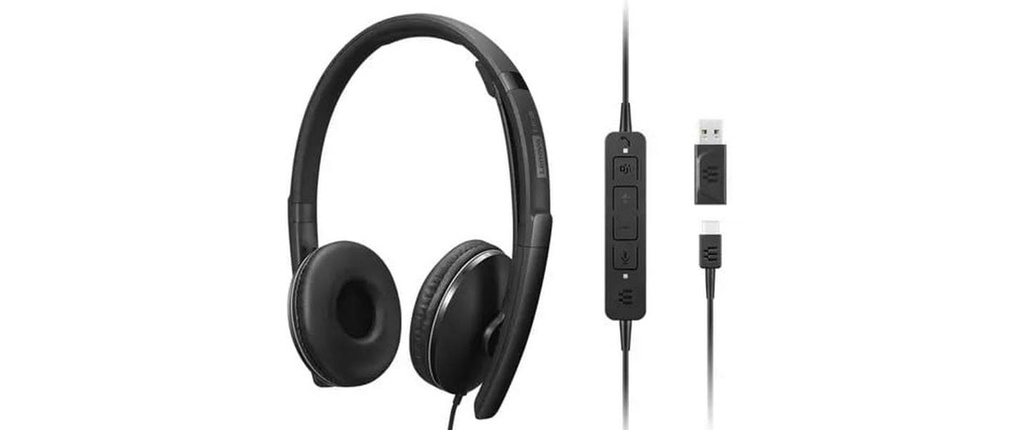 Lenovo Casque d'affaires 4XD1M45627 Gen 2 On-Ear, USB-C, ANC