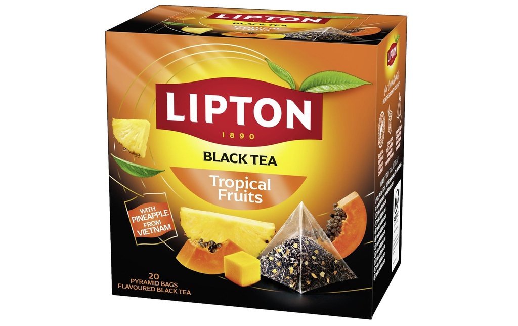 Lipton Sachet de thé Thé noir Tropical Fruits 20 Pièce/s