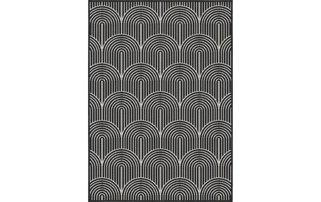 Hanse Home Pangli Tapis d'intérieur et d'extérieur 120 x 170 cm, Noir