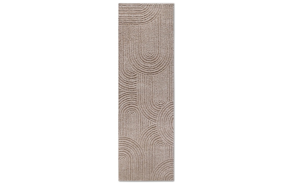Elle Decoration Tapis Chappe 80 cm x 240 cm,  Beige