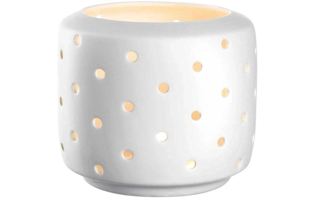 LEONARDO Photophore Lago, Porcelaine, Blanc