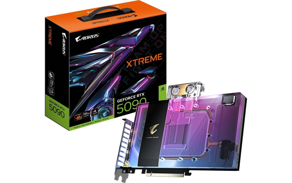Gigabyte Carte graphique AORUS GeForce RTX 5090 XTREME WATERFORCE WB 32G