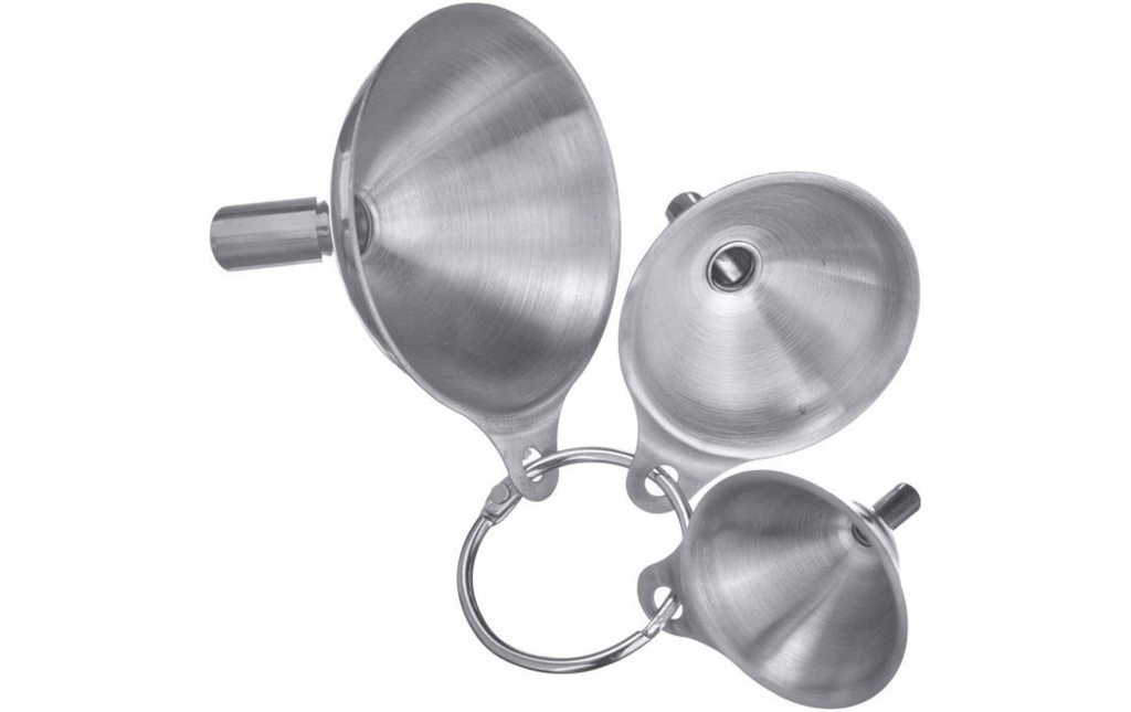 Westmark Entonnoir Mini 3 pièces, Argenté