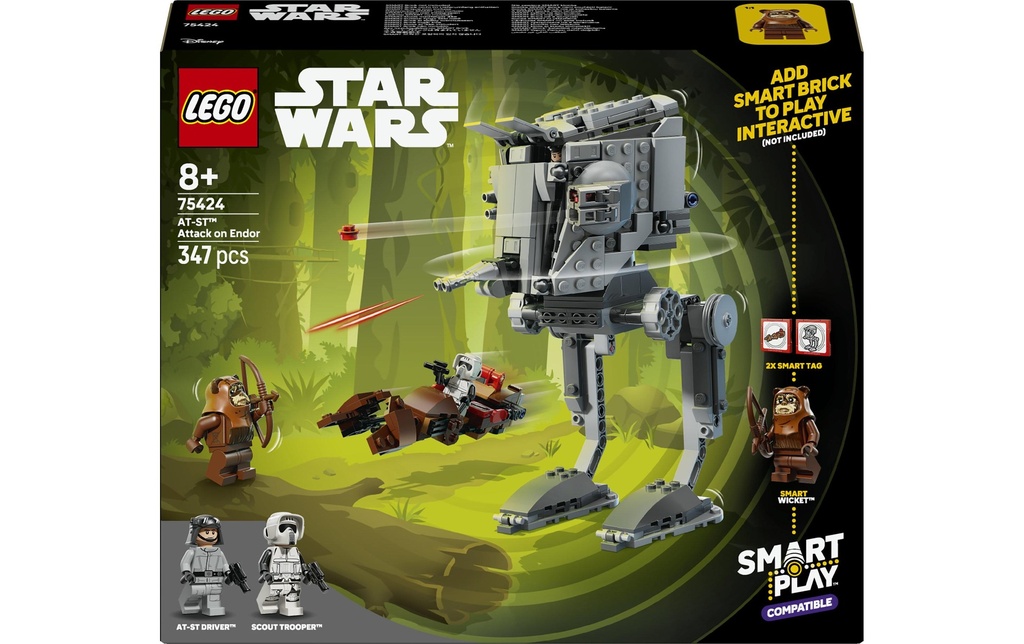 LEGO® Star Wars SMART Play: l’attaque du AT-ST sur Endor 75424 Kit de construction