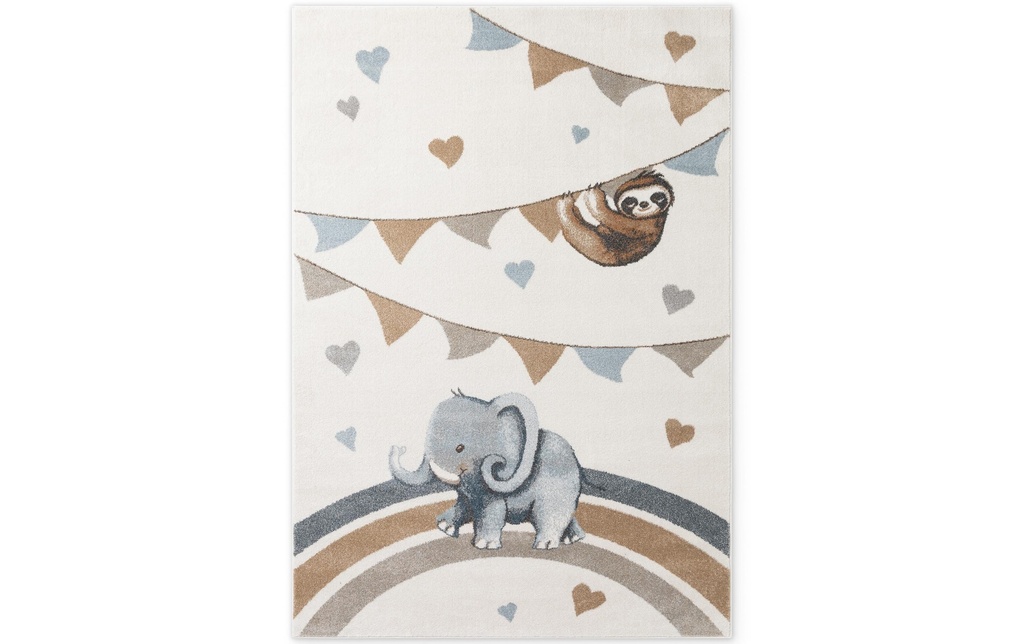 Villeroy & Boch Tapis de décoration Walk like an Elephant Rainbow Party 120 x 170 cm
