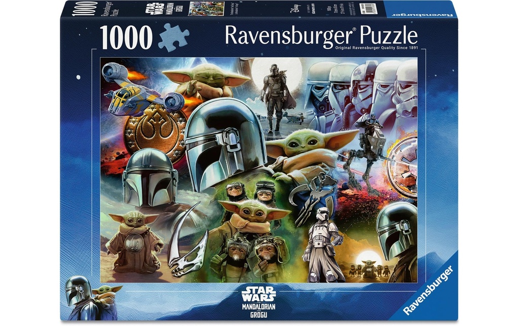 Ravensburger Puzzle Star Wars Mandalorian et Grogu 1000 pièces