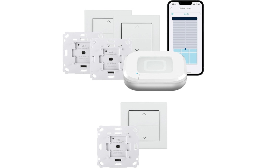 Homematic IP Kit de démarrage IP commande de volets roulants triple