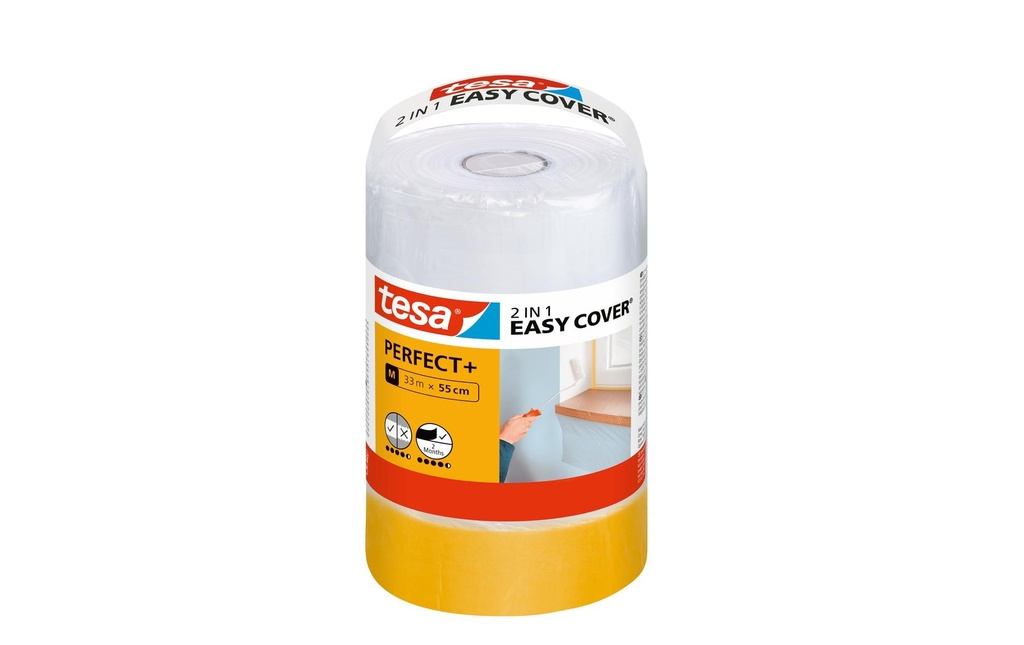 tesa Film de protection Easy Cover Perfect+ Recharge M, 33 m x 550 mm