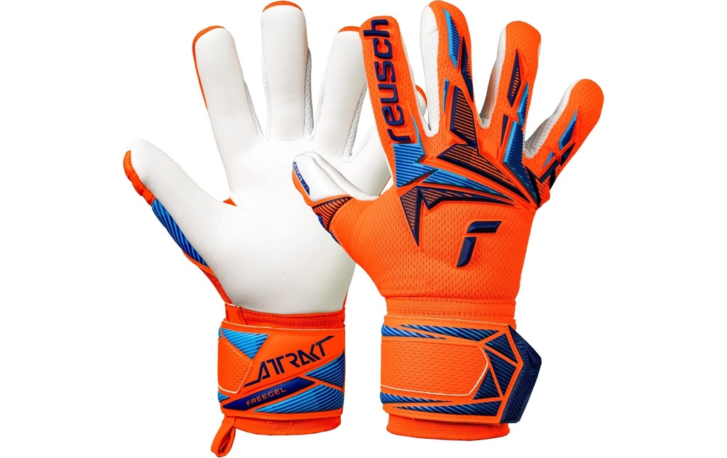reusch Attrakt Freegel Advance Junior Taille: 5, Shocking Orange/Bleu
