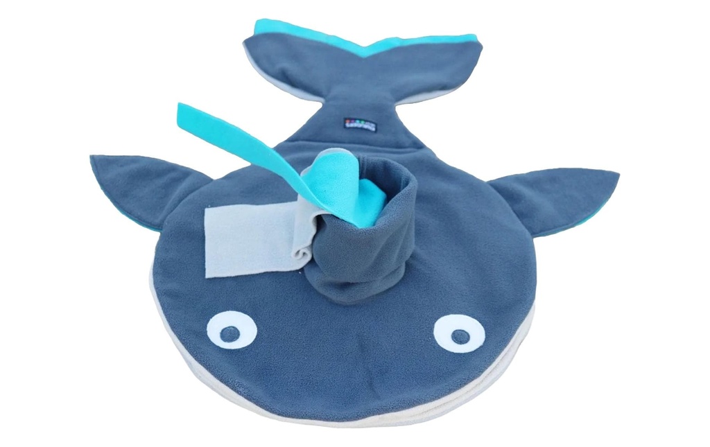 KNAUDER'S BEST Jouet pour chien Baleine renifleuse Kurt Blau