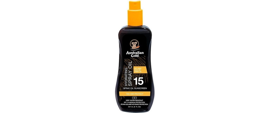 Australian Gold Spray solaire Huile Formule Hydratante SPF 15 237 ml 237 ml