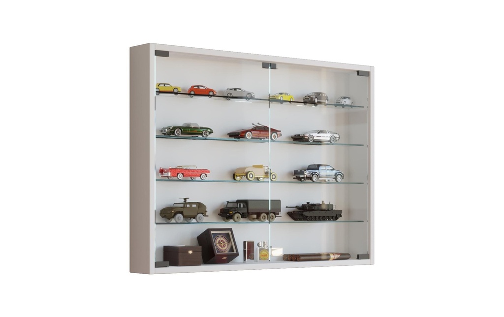 VCM Vitrine Mandosa L 80 x 60 cm, blanc