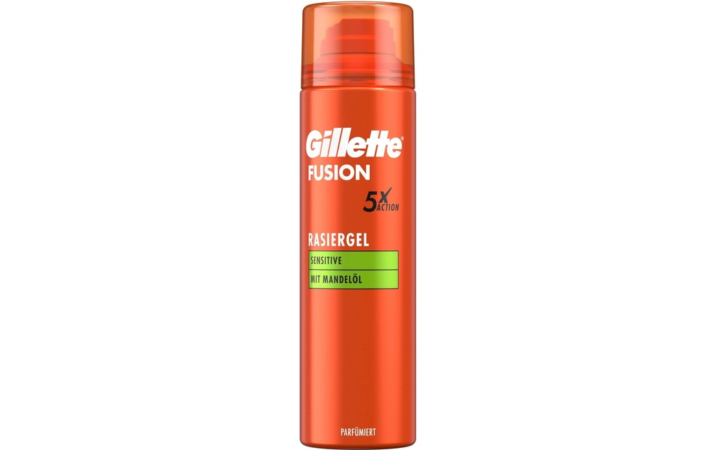 Gillette Gel de rasage Fusion5 Sensitive huile d'amande 200 ml 200 ml