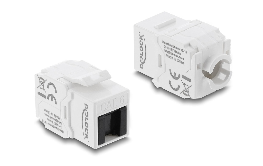 Delock Module Keystone RJ45 femelle vers LSA Cat.6 UTP sans outil