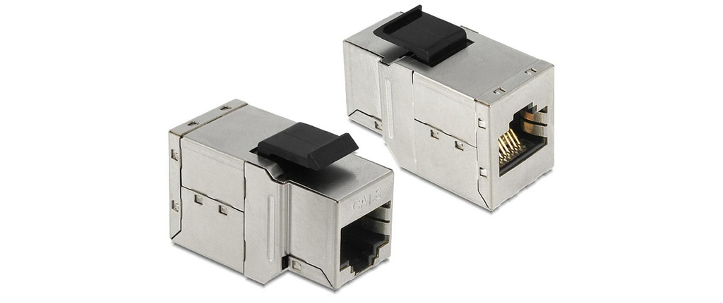 Delock Module Keystone RJ45 femelle vers RJ45 femelle Cat.6 blindé