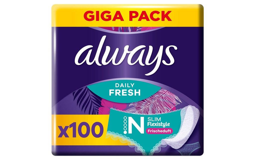 Always Daily Fresh Flexistyle Slim 100 pièces