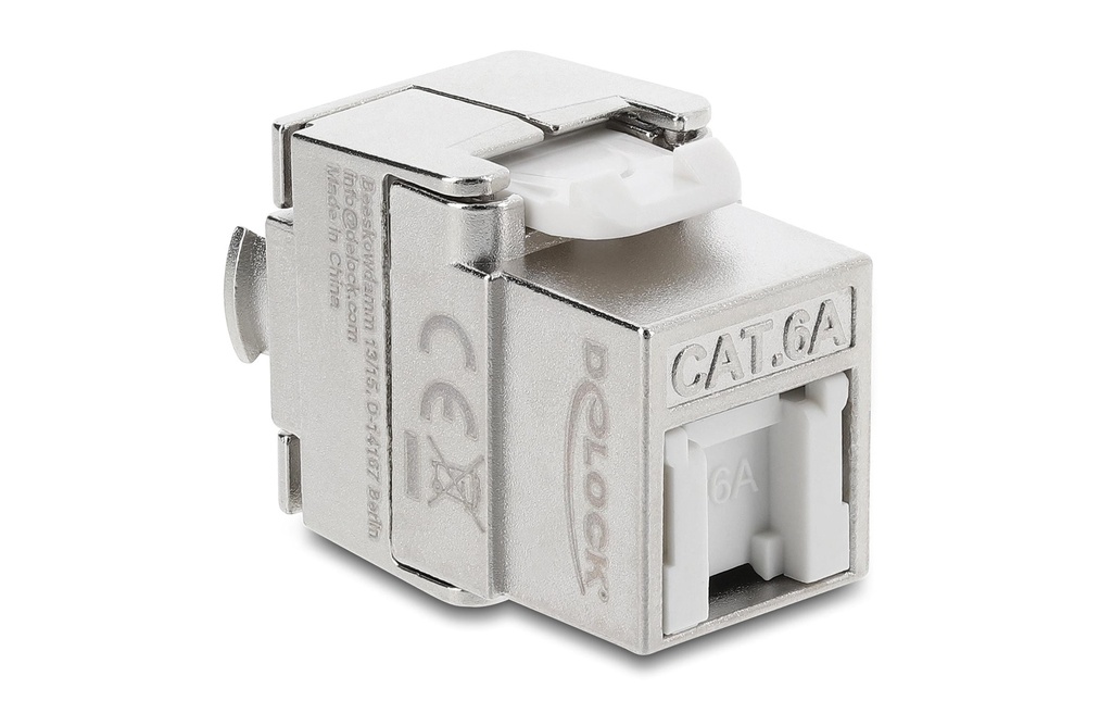 Delock Module Keystone RJ45 femelle vers LSA Cat.6A blindé
