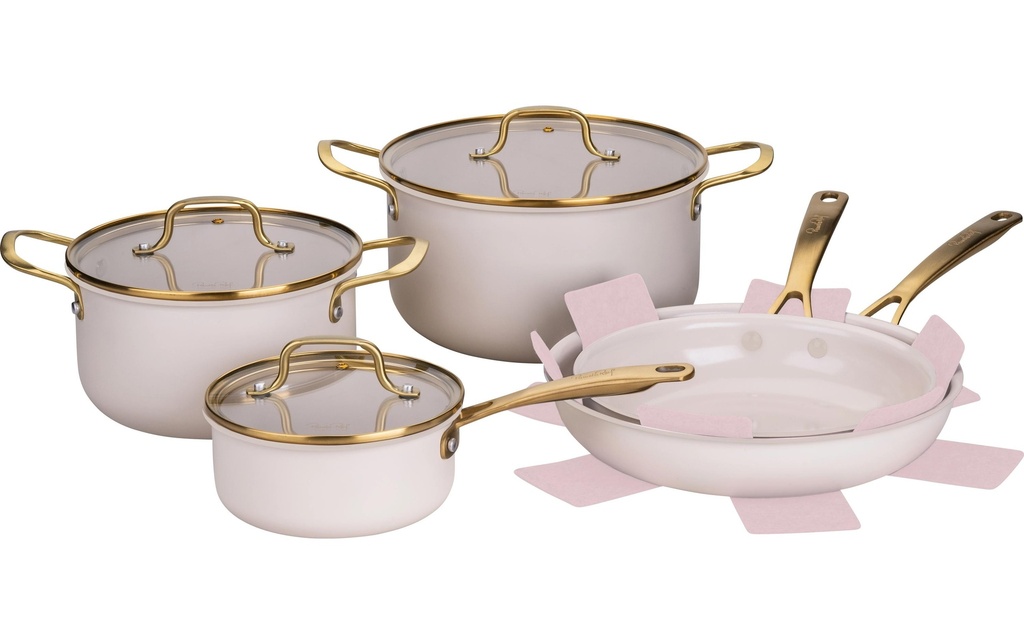 Fackelmann Set de casseroles Signature, Beige / Or