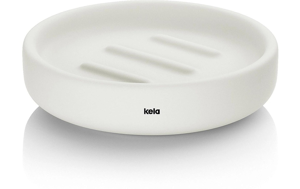 Kela Porte-savon Sana Blanc cassé