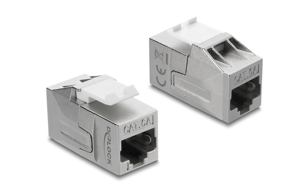 Delock Module Keystone Coupleur RJ45 femelle à femelle Cat.6A